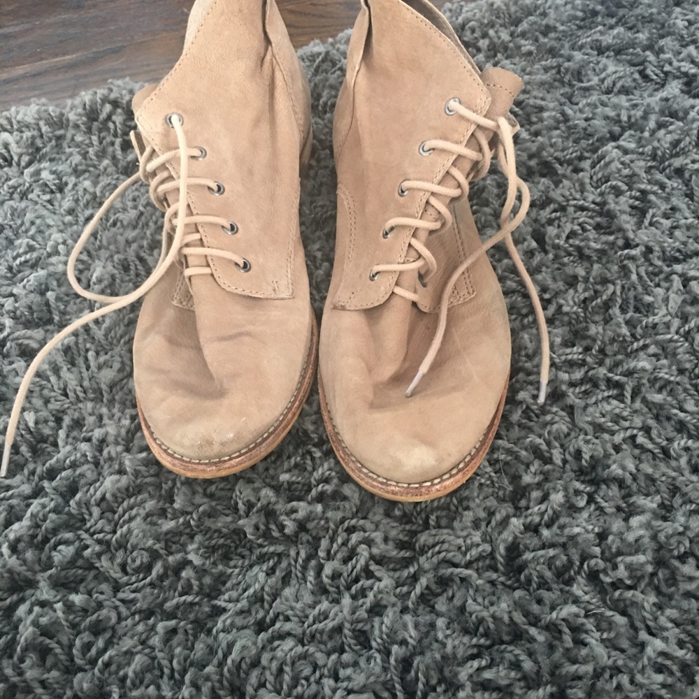 Tan ankle booties